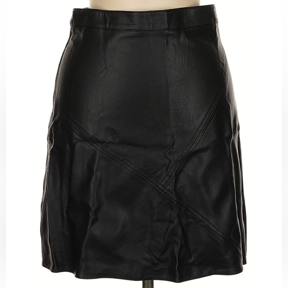 Zara Basic Leather Miniskirt